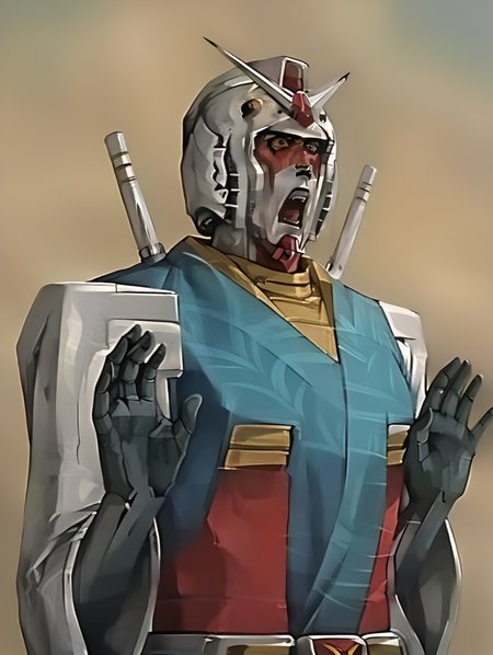 score_9, score_8_up, score_7_up, score_6_up, uncensored,  source_anime, rating_safe,
BREAK,
solo,
 <lora:moriyoshi_face_omg:1>,moriyoshi_face_omg, open mouth, realistic,  photo, solo, upper body,  hands,
1boy,, 
 <lora:Gundam RX-78-2 ponyXL v1.5:1>,Gundam RX-78-2,