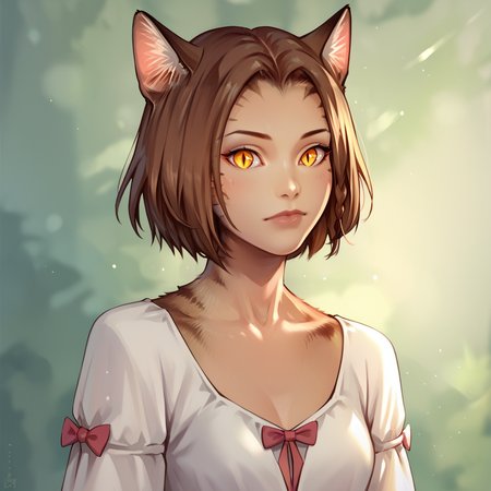 score_9, score_8_up, score_7_up, source_anime <lora:Mrissi:1> mrissi, catgirl, fur, cat ears, cat tail, short hair, brown hair, yellow eyes, closed mouth, white dress,