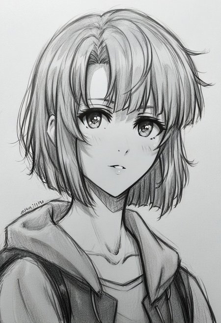 score_9, score_8_up, score_7_up, score_6_up, score_5_up, score_4_up,1girl,Megumi <lora:KatoMegumi:1>,katou megumi, short hair, <lora:drawing_style_pony:0.8>, drawing_style, drawing, sketch, looking at the viewer, solo, alone, lines drawing, monochrome, greyscale, masterpiece, highres