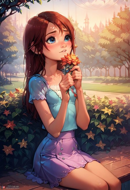 score_9,score_8_up,score_7_up,score_6_up, at the park, disney,cute,pretty,tender,ephemeral,thin,slender, blush, intricate, petite, small breasts, details,hyperdetailed,hyperrealistic, kh2kairi,