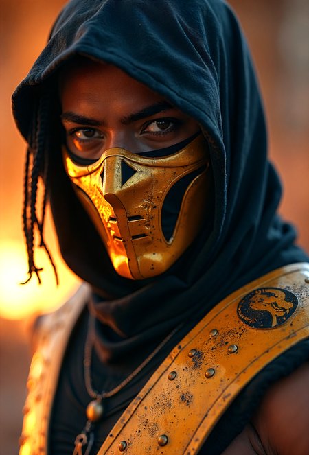 cinematic photo Cyrax from Mortal Kombat . 35mm photograph, film, professional, 4k, highly detailed . embedding:EZRealPONYXL,