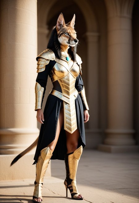 ((no pants)), animal head, bare legs,
The armored Queen of jackals, female jackal, 18 years old, fur armor with diamond filigree, zoomed out:.10, raw, masterpiece, extremely detailed photo, extreme ultra best picture, extreme ultra intricate creative detail, extreme hyper realistic detail, extreme ultra hyper photo realism, extreme ultra-hyper immersive visuals, extreme 3D realistic, ultra 4080p, HD, VFX, SFX, FKAA, TXAA, RTX, SSAO, full portrait,