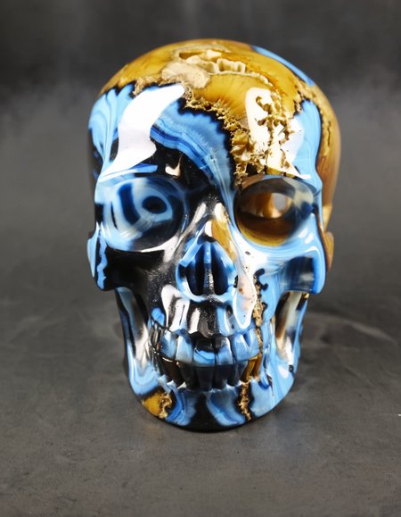 (colorful crystal skull geodeskull), (Ultra realistic, intricate, Ultra high resolution masterpiece), (High quality, Superb lighting, Highly detailed, Sharp focus, 8K UHD, masterpiece art) <lora:GEODESKULL-GEODESKULL-000005:1>