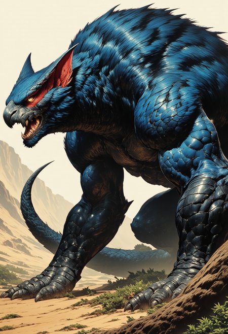 Monster n a desert