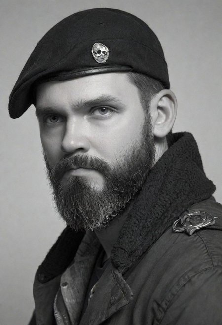 portrait of a bearded man, a black and white drawing of a man with a beard, epic pencil illustration, epic portrait illustration, artgerm craig mullins, martin ansin artwork portrait, by Grzegorz Domaradzki, great digital art with details, by Patrick Pietropoli, highly detailed character design, very coherent. high detail, pirate portrait, epic digital art illustration