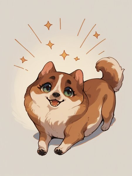 source_anime, score_9, score_8_up, score_7_up, score_6_up, score_5_up,  <lora:m04XLP:1> m04, cute, dog, solo