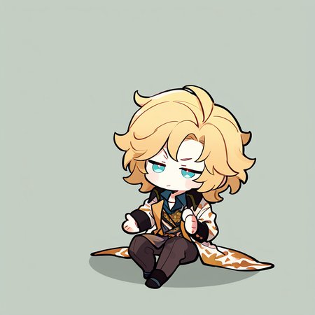 masterpiece,best quality,<lora:fat-noob05:1>,
chibi,lars rorschach, 1boy, male focus, 
 simple background, full body