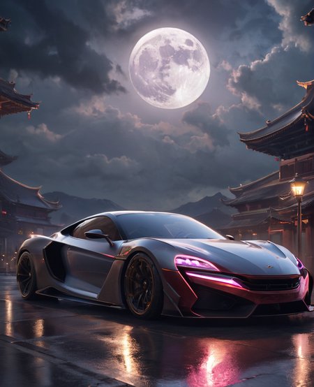 <lora:bloodmoonXL-step00000250:0.7>,bldmoon,car,magic floating,ominous full moon,cinematic,oriental,cloudy sky,ultra detailed,ray tracing,cloudy sky,octane render,intricate,cinematic,oriental,glowing features,masterpiece,hyper realistic reflections,50nm dof,bokeh,realistic,sharp focus,ultra detailed,8k,uhd,surging power,high resolution,trending on artstation and deviantart,featured,style of __fantasy-artist__