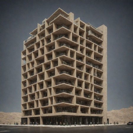 The most luxurious VILLA in the desert:1.5,
Simplistic Approach,
Emphasis on Materials and Craftsmanship,
Sensitivity to the Environment,
Integration of Culture and History,
Functionality and Practicality,
BadDream, UnrealisticDream, CyberRealistic_Negative, extrusionbuilding, Stacked, void, scifiurban