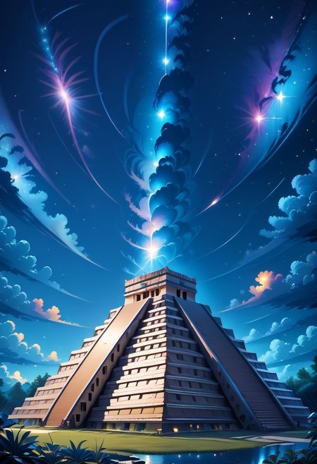 score_9, score_8_up, score_8, 
BREAK,
zzChichenItza,
no humans, night, building, star (sky), night sky, starry sky, milky way,
zPDXL,
