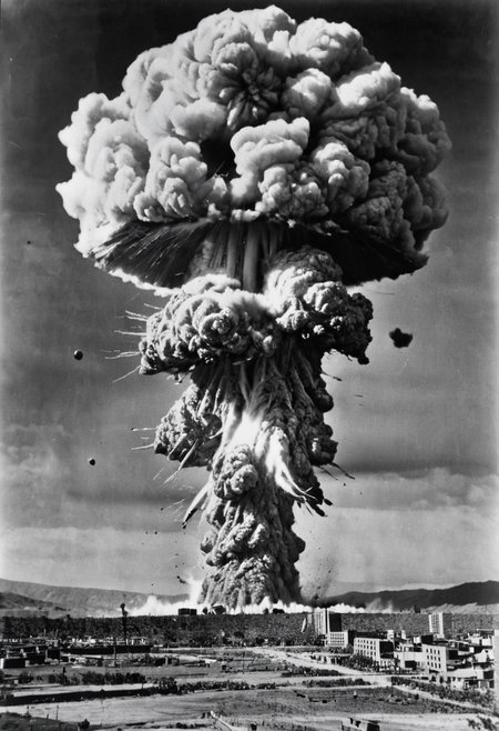 atomic bomb explosion,