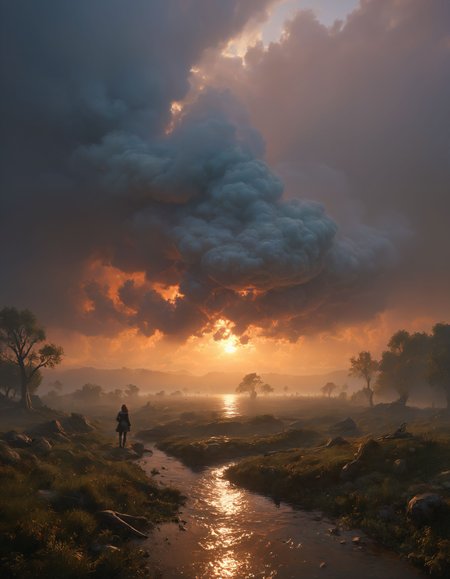 hyper realistic and highly detailed, by Joseph Ducreux,  (atmospheric haze , 3d-model but extremely beautiful:1.4), conceptual art, reference illustration, concept art, highly dramatic volumetric lighting

<lora:xl_more_art-full_v1:0.5>