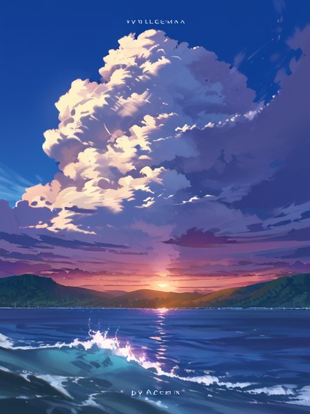 PDXL, <lora:AenuaV1:1>, a3nua, 
landscape, mountains on the left, ocean on the right, forest, beach, night on the left, day on the right, volumetric shadows, volumetric reflections, HDR, shot on Canon DSLR