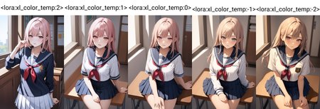 masterpiece, absurdres, 1girl, serafuku, school uniform, pleated skirt
<lora:xl_color_temp:2>