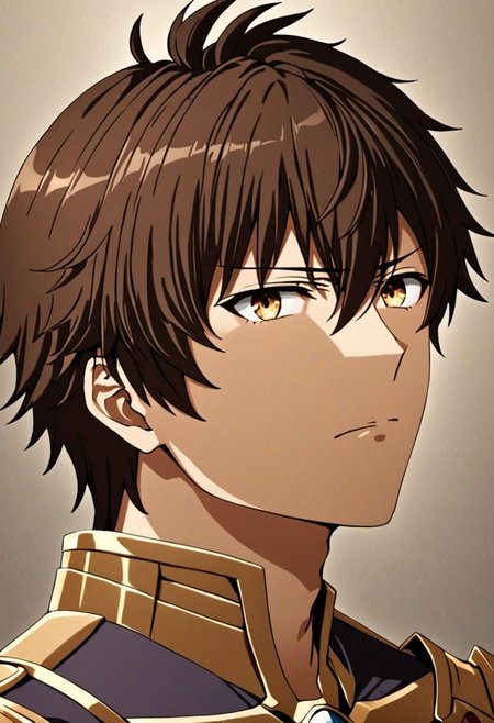 high resolution, solo, best quality, 1Boy, Seiya Kanie, Brownish Hair, portraits, looking at viewer, focused gaze forward, upper body, head upright, neutral expresion, OverallDetail