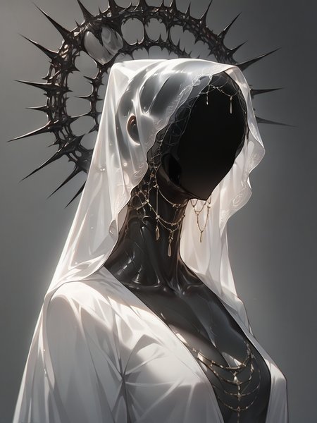 score_9, score_8_up, score_7_up, score_6_up, score_5_up,  <lora:al13ng0dXLP:0.7> al13ng0d, solo, veil, black skin, curvy, shiny skin,