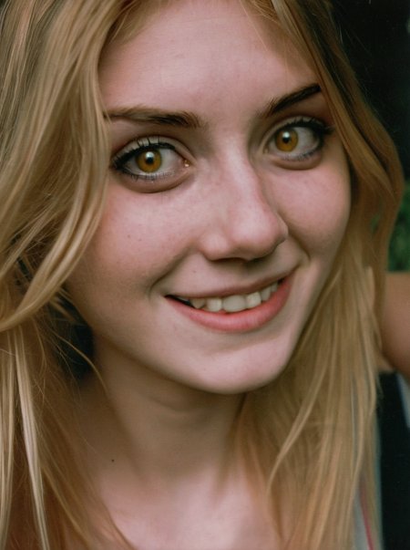 analog photograph of 1girl looking like Betsy_Jones_P_MXAI_SDXL close up shot, joyful expression  filmgrain