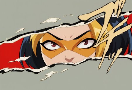 score_9, score_8_up, score_7_up, score_6_up BREAK, g0g1-dh, 1girl, solo, short hair, black hair, gold hair, multicolored hair, choker, domino mask, makeup, lipstick, gloves,black dress,incrspersonacutinxl, close-up, simple background <lora:Golden_Glider_Kite_Man_r1:0.7> <lora:PersonaCutIn_XLPD_V2:1>