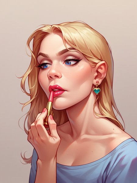 score_9, score_8_up, score_7_up, score_6_up,   <lora:l1ppyXLP:0.8> l1ppy, lipstick, cosmetics, applying makeup, 1girl, cel shading