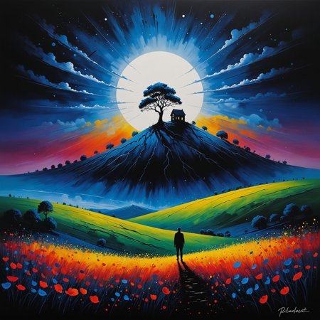 by Pol Ledent and Stanley Donwood in the style of Bess Hamiti<lora:EnvyDaydreamXL01:0.50>