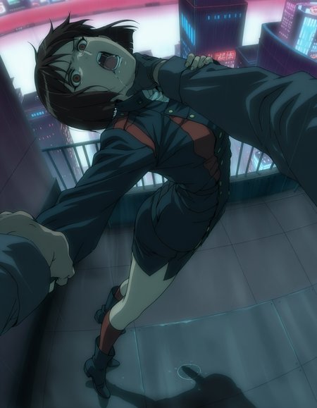 masterpiece,best quality,strangle,1boy,pov robot hand on neck,(pov:1.1),pov arm,pov hand,glove,angry,screaming,midair,floating,(head back:0.9),drooling,saliva,(raining:1.2),dark,rooftop,floor tiles,puddle,kicking,motion lines,motion blur,cityscape,blurry,railings,shadow,(backlighting:1.3),(arched back:1.1),fisheye,looking at viewer,glaring,grabbing another's arm,strangle mark,fog,foggy,
<lora:yfnyln2:1>,
yln,solo,bob cut,short hair,brown hair,brown eyes,(mole:0.3),anime coloring,anime screenshot,expressionless,empty eyes,
multicolored clothes,red-and-black uniform,military uniform,long sleeves,pencil skirt,short skirt,red socks,black boots,