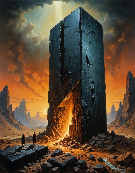 by Alfred Heber Hutty, by Eduard Gaertner, by Les Edwards , horrific, unsettling, fearful, terrifying, scary, creepy, uncanny, (the obsidian monolith:1.4), painting, highly detailed and hyper surrealistic, perfect composition, harmonic colors, dramatic lighting
<lora:add-detail-xl:0.5> <lora:xl_more_art-full_v1:0.5>