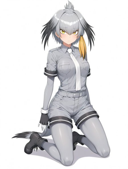 <lora:shoebill_XL_illustrious-noob_v1:1> 1girl, shoebill \(kemono friends\), casual, kneeling,, best quality, masterpiece, high quality,  highres, absurdres ,<lora:NoobV065sHyperDmd:1>