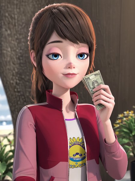 1girl, <lora:Biana_(Cryptoland):0.85> clbianca
score_7_up, solo, 
(3d), holding money
