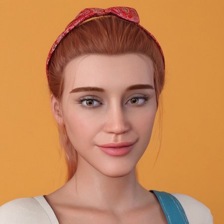 easynegative, masterpiece,best quality, highly detailed, score_9, score_8_up, score_7_up, score_6_up,
1 girl, solo, Hazel, hazel eyes, beautiful girl, shiny look. looking directly at viewer.
happy face, smiling. orange background. Facing viewer. All hair in view