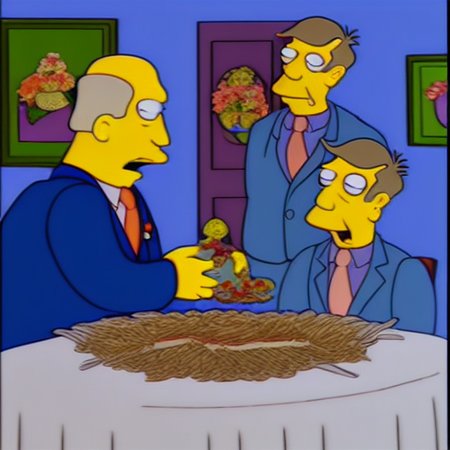 Steamed Hams, but it's an AI Art-Style Model