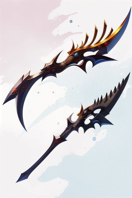 Shengbiao, A type of Chinese halberd, halberd, chinese weapon, that featured a hook at the end of the blade, medieval looking weapon, 1 halberd,  no people, no person, only weapon,