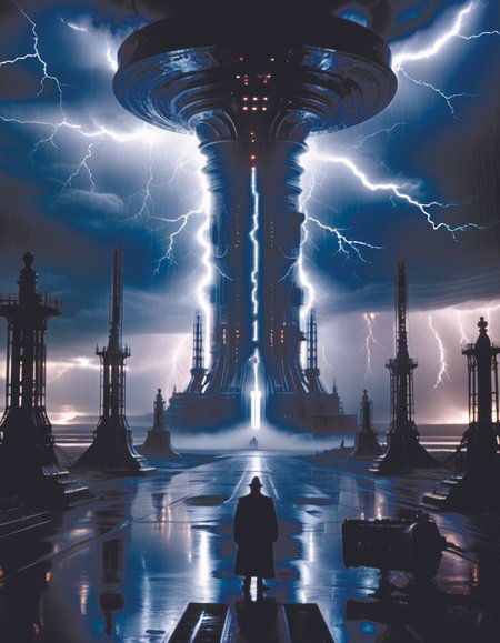 ridley scott intricate photo storm scene teslapunkai <lora:TeslaPunkAIXLv2p:0.8> by Director Ridley Scott style <lora:Director Ridley Scott style:0.7>