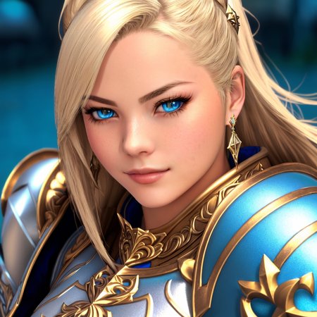 Masterpiece, high quality, 4K, beautiful design, shiny, from above, top angle, (redshift style:1.1), (analog style:1.1), sexy, realistic, photo shoot, professional, high contrast, blonde woman,[Ella Fanning|Elsa Jean], 1girl, solo, expressive look, HDR, highest quality, sharp focus, looking at viewer, facing viewer, 8k, blue eyes, wearing Paladin_glam armor, armor decorated with jewels, paladin armor, final fantasy xiv setting, <lora:Paladin_Glam:0.655>, (closeup:1.2), (extreme closeup:1.2), face focus,