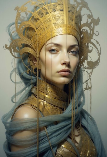 1girl, Show me the most beautiful woman I have ever seen. She is the woman who sits within my memory, like a dream. surreal, Portrait by Dorota Pietrowiak