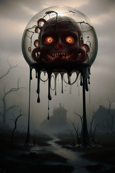 <lora:DonMGl00myN1gh7m4r3XL:1> DonMGl00myN1gh7m4r3XL, Dark, Cimmerian, Crepuscular, Dim, Dreary, Dusky, Eerie, Funereal, Gloomy, Murky, Obscure, Opaque, Penumbra, Sombre, Shadowy, Shady, Somber, Stygian, Tenebrous, Twilight, Umbral, score_9, score_8_up, score_7_up, score_6_up, score_5_up, score_4_up, <lora:wizardslimev15-t:1> wizardslimus, slime skin, transparent head, transparent body, transparent hair, transparent face, transparent, slime girl, <lora:030483P:0.8> 030483P, woman, 24 years old, <lora:Breast Slider - Pony_alpha1.0_rank4_noxattn_last:0.4>