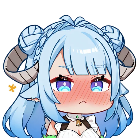 (MinaiAruma:1.2), 1girl, full-face blush, embarrassed, annoyed, maid headdress, maid, 
(cute:1.2), (chibi:1.2), sticker, upper body, masterpiece, newest, absurdres, <lora:MinaiArumaXL:1.2>,