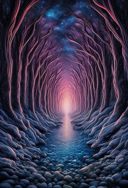 "Produce a hyper-realistic photograph of a surreal, dreamlike ocean scene. The water is crystalline and reflects a kaleidoscope of colors from the aurora borealis above. Ethereal marine creatures, such as bioluminescent jellyfish and fantastical fish with shimmering scales, swim gracefully through the air as if it were water. The shoreline is composed of fine, glowing sand, and the waves themselves are delicately woven with threads of light, creating an enchanting, otherworldly ambiance."
