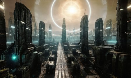 bleakfaith,omnistructures,science fiction,panorama of a metropolis,highly detailed, sharp definition ,cinematic,50nm dof,bokeh,realistic,sharp focus,ultra detailed,128k uhd,awardwinning,trending on artstation, <lora:bleakfaith-000004:0.9>, <lora:add-detail-xl:2>