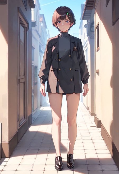 <lora:sdxl_lightning_8step_lora:1> <lora:Fixhands_anime_bdsqlsz_V1:1>score_9, score_8_up, score_7_up, best quality, uncensored, source_anime, intricate details, high quality, perfect anatomy BREAK
1girl, solo, full body, 
 <lora:gis-esakipurin_XL(pony)tagfeceedit:1>