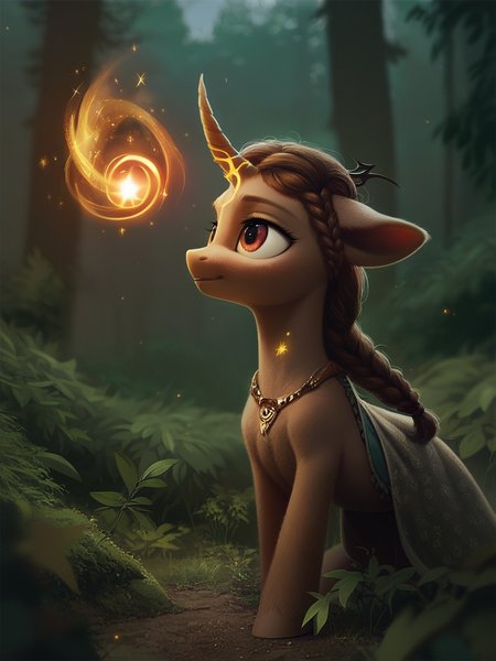 score_9, score_8_up, score_7_up, score_6_up, score_5_up, score_4_up, pony, forest, night, fantasy, magic, close-up  <lora:Photo 2 Style SDXL_LoRA_Pony Diffusion V6 XL:1>