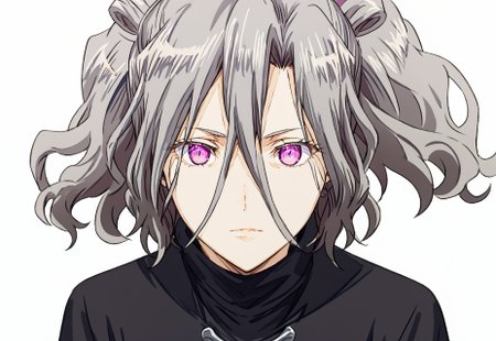 score_9, score_8_up, score_7_up, score_6_up, score_5_up, score_4_up, source_anime, solo, 1girl, 

color trace, white background, simple background, 

hiiragi suzuna, grey hair, purple eyes, hair between eyes, short hair, pink eyes, mature female, wavy hair,, pantyhose, skirt, pencil skirt, black skirt, turtleneck, shirt, ponytail, long hair, 

masterpiece, best quality, very aesthetic, absurdres,