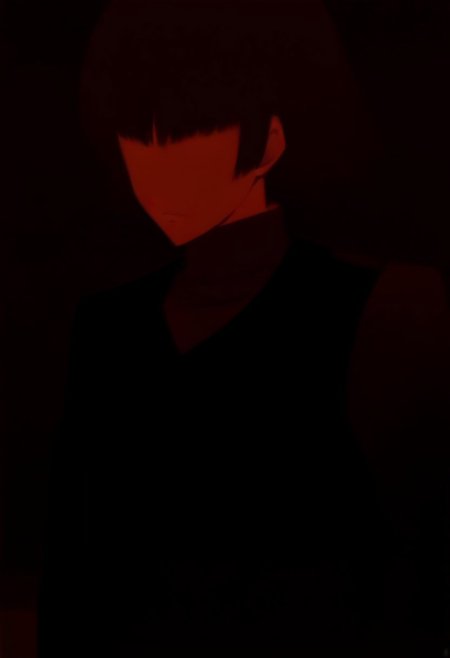 (source_anime), 1 girl, solo, nsfw, aged up, defMako, p5makoto, niijima makoto, short hair, bangs, brown hair, long sleeves, uniform, pantyhose, pleated skirt, turtleneck, plaid skirt,crown braid,uniform, black vest,