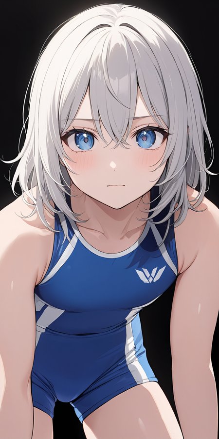 masterpiece,ultra-detailed,best quality,8K,illustration,cute face,clean skin ,shiny hair,girl,ultra-detailed-eyes,simple background, <lora:add-detail-xl:1> <lora:wrestling_XL_V1.0:0.6> uniform, wresting,shorts