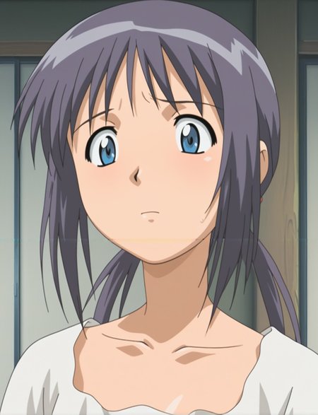 masterpiece,best quality,amazing quality,Suzu,<lora:Suzu(Illustrious) from The Invisible Stud_epoch_6:1>,anime screencap,original,anime coloring,dark hair,2000s style,bust,