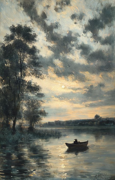 masterpiece,best quality,<lora:tbh291-sdxl:0.9>,illustration,style of Charles-Francois Daubigny animals