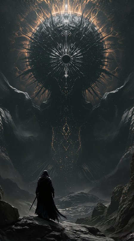 Black Sun, a splendid matte painting by Nekro