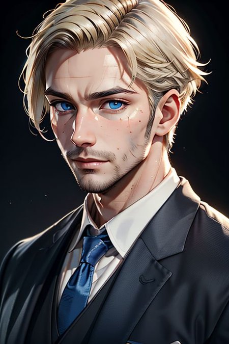 Master piece, highest quality, highest possible OverallDetail, semirealistic,  blue eyes,
Create an elder of a cultivator sect.
The character looks like he is in his late twenties or early thirties. He is handsome.
He has blond styled hair. 
His eyes are blue. Detailed face.