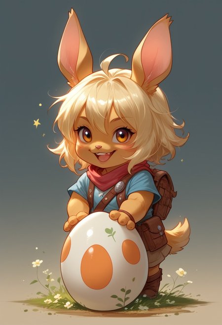 score_9, score_8_up, score_7_up, source_anime, solo, adorable chibi Egg, happy,  (anthro egg, chibi body:1.4), (indirect lighting, dynamic lighting:1.4), simple background, chibi art style, (detailed image, high resolution, 5k resolution:1.0), (realistic style, chibi art style, las lindas Art Style:1.2)