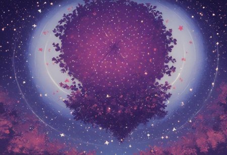 (score_9, score_8_up, score_7_up, score_6_up), abstract art, abstract art, abrstact_background, abstract, Night time, starry sky, dark lighting, Zyrnox-Exoterra Style, Horror Theme, Lovecraftian Horror, Cosmic Horror, Tree, Samurai, Holding a Katana, Include the color of blue.