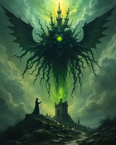 Dark Surrealism Fantasy Style: Where Clouds Rot Green